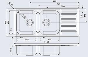 Chiuveta de bucatarie Reginox Centurio 30