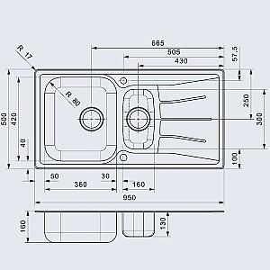 Chiuveta de bucatarie Reginox Diplomat 1.5 Eco