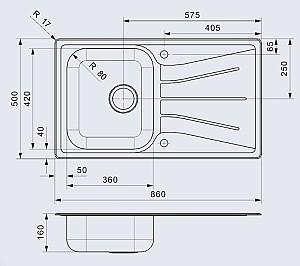 Chiuveta de bucatarie Reginox Diplomat 10 Eco