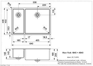 Chiuveta de bucatarie Reginox New York 18x40+40x40