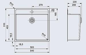 Chiuveta de bucatarie Reginox New York 50x40 Tapwing