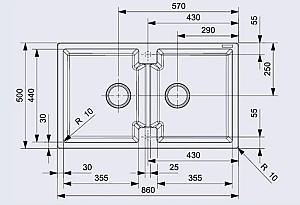 Chiuveta de bucatarie Reginox Amsterdam 20 Caffe Silver