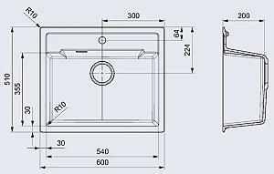 Chiuveta de bucatarie Reginox Amsterdam 54 Tapwing Caffe Silver