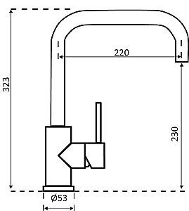 Robinet bucatarie Reginox Crystal Gun Metal