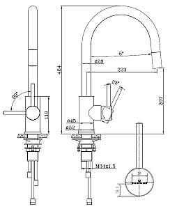 Robinet bucatarie Reginox Huron RVS