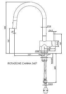 Robinet bucatarie Reginox Flint Chrome