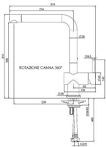 Robinet bucatarie Reginox Yadkin Black