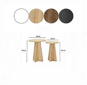 Masuta de cafea, reviste Trendy Ciuperca Stejar safir (Bej)