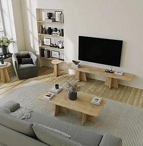 Masuta de cafea, reviste Trendy Ciuperca Stejar safir (Bej)