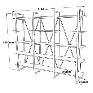 Etajera Trendy ML4-A Pin Atlantic (Maro)