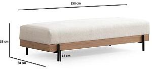 Bancheta Trendy Eti Oak Alb