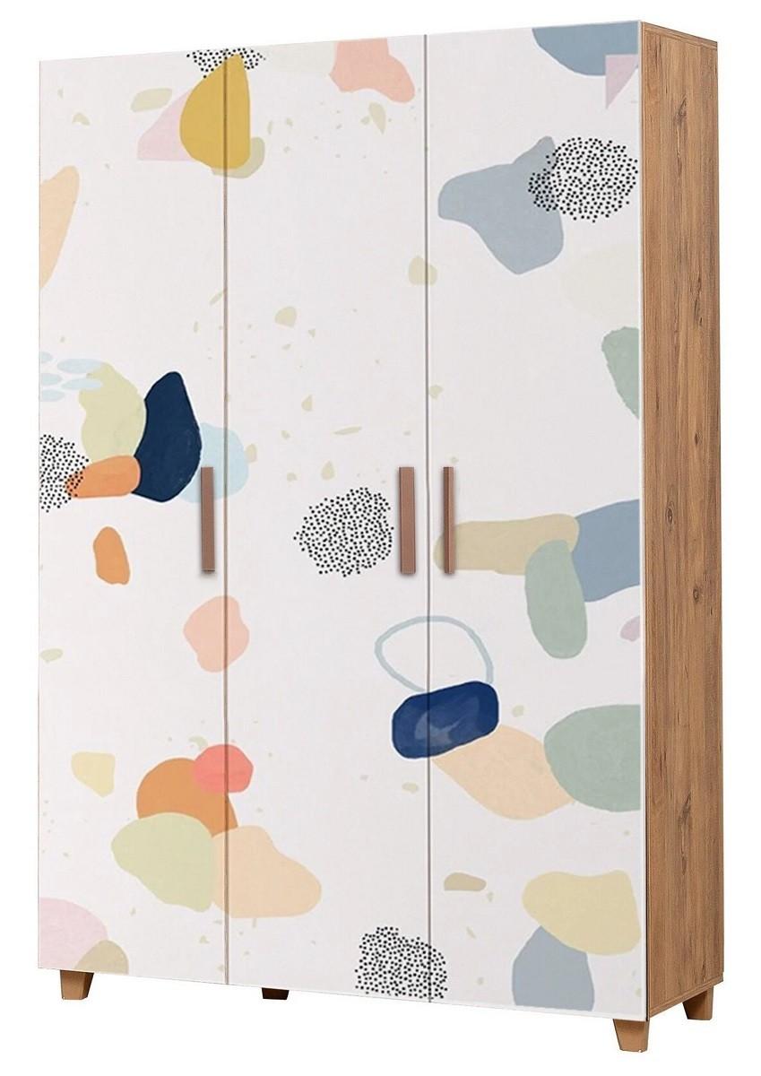 Dulap Trendy Leva Hedera Pied Pinul Atlantic (Maro)/Alb