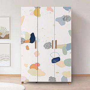 Dulap Trendy Leva Hedera Pied Pinul Atlantic (Maro)/Alb