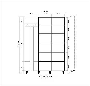 Antreu Trendy Garmanto 135-220 Stejar Sonoma (Bej)