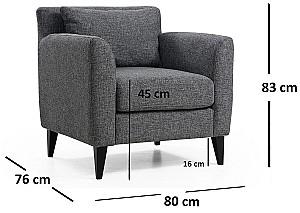 Fotoliu Trendy Nordic Gri inchis