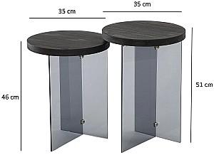 Masuta de cafea, reviste Trendy Serenity 2 Antracit (Gri)/Gri inchis