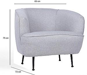 Fotoliu Trendy Piccoli (Bony) Gri deschis