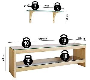 Tumba pentru televizor Trendy TV302 Stejar (Bej)