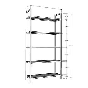 Etajera Trendy K101 Auriu
