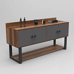 Comoda Trendy MN04-BA Nuc (Maro)/Antracit (Gri)