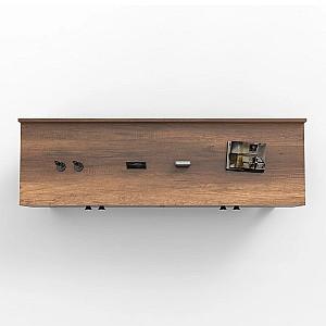 Comoda Trendy MN04-BA Nuc (Maro)/Antracit (Gri)