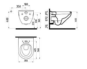 Vas WC Bien Banyo ION No-Rim Capac Rico
