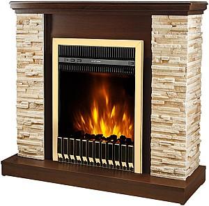 Semineu electric ArtFlame Rock Nut & Gala Gold