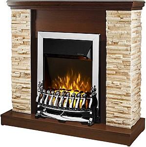 Semineu electric ArtFlame Rock Nut & Galileo Silver