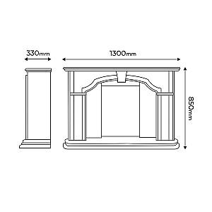 Semineu electric ArtFlame Sherlock & Cris