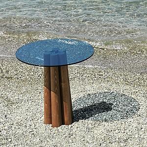 Masuta de cafea, reviste Trendy Thales Nuc (Maro)/Albastru