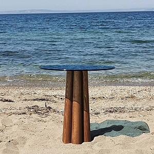 Masuta de cafea, reviste Trendy Thales Nuc (Maro)/Albastru