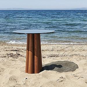 Masuta de cafea, reviste Trendy Thales Nuc (Maro)/Gri inchis