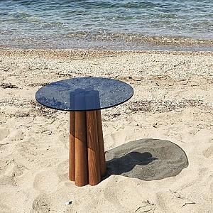 Masuta de cafea, reviste Trendy Thales Nuc (Maro)/Gri inchis