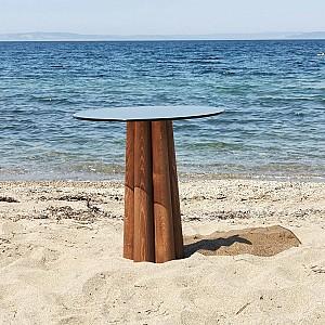 Masuta de cafea, reviste Trendy Thales Bronz/Nuc (Maro)