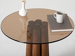 Masuta de cafea, reviste Trendy Thales Bronz/Nuc (Maro)