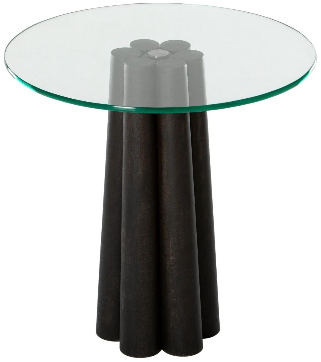 Masuta de cafea, reviste Trendy Thales Negru/Transparent