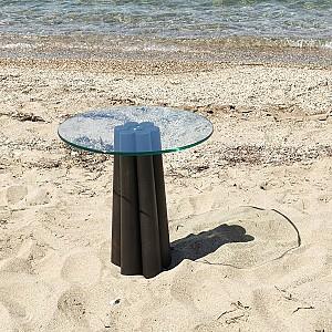 Masuta de cafea, reviste Trendy Thales Negru/Transparent