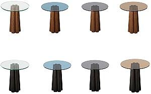 Masuta de cafea, reviste Trendy Thales Negru/Bronz