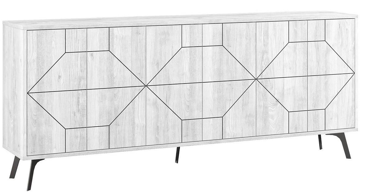 Comoda Trendy Duna 183 Alb antic