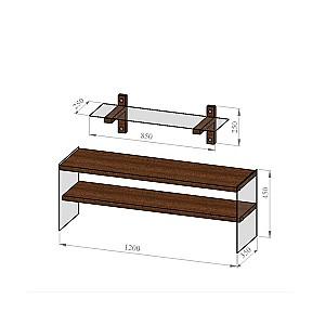 Tumba pentru televizor Trendy TV104 Nuc (Maro)