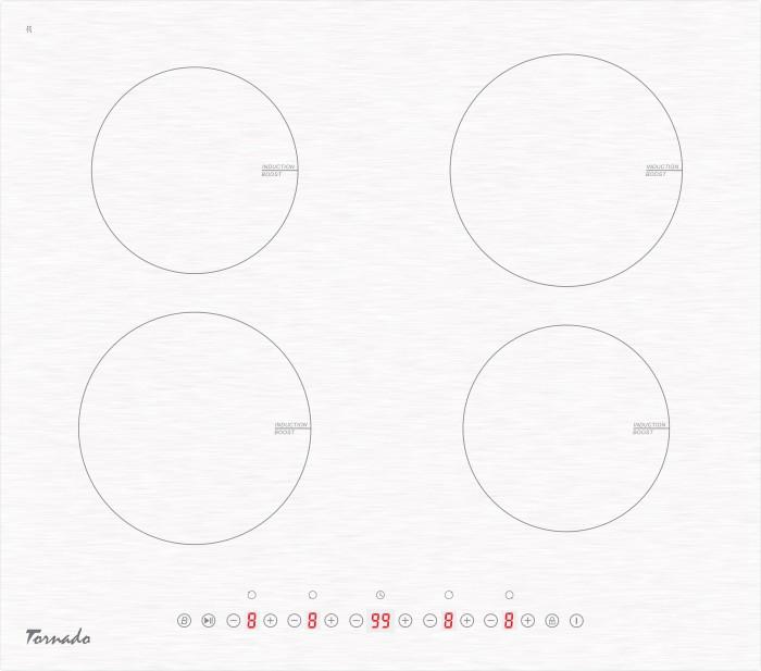 Plita incorporabila electrica Tornado GTR600NLP White