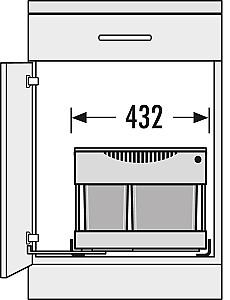 Cos de gunoi Hailo AS Raumspar Tandem S plus 18/12