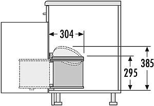 Cos de gunoi Hailo Mono 12 stainless steel