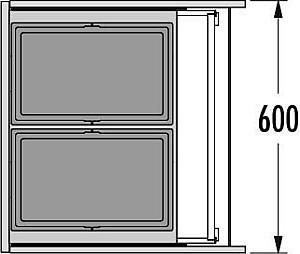 Cos de gunoi Hailo Triple XL 600