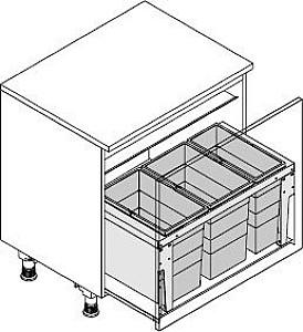 Cos de gunoi Hailo Triple XL 800
