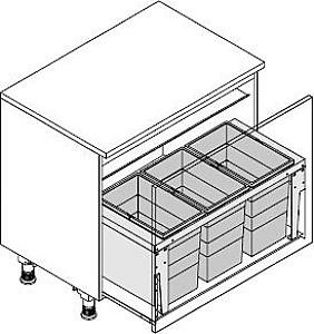 Cos de gunoi Hailo Triple XL 900