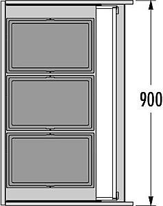 Cos de gunoi Hailo Triple XL 900
