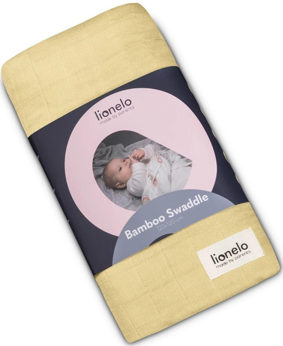 Plapuma Lionelo Bamboo Swaddle Yellow Lemon
