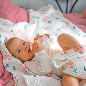 Plapuma Akuku Muselin Flamingos