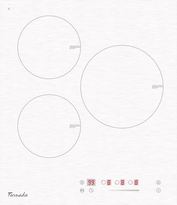 Plita incorporabila electrica Tornado GTR 450NLP INDUCTION WH